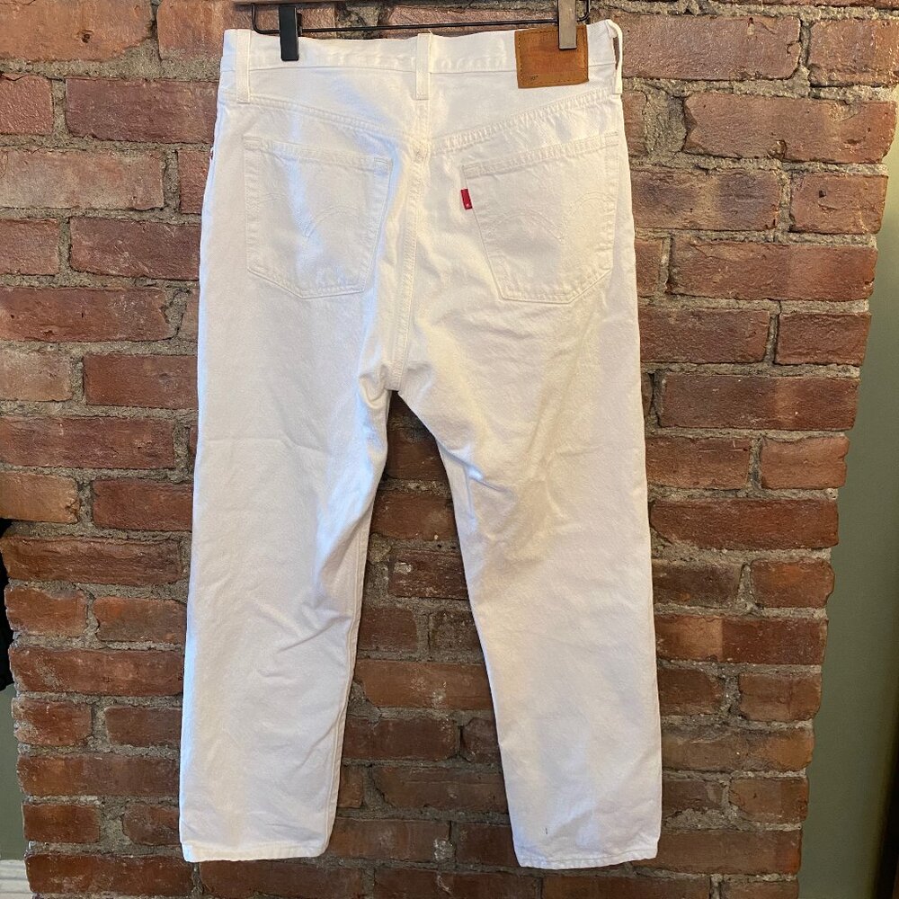 Levi's 501 White Jeans